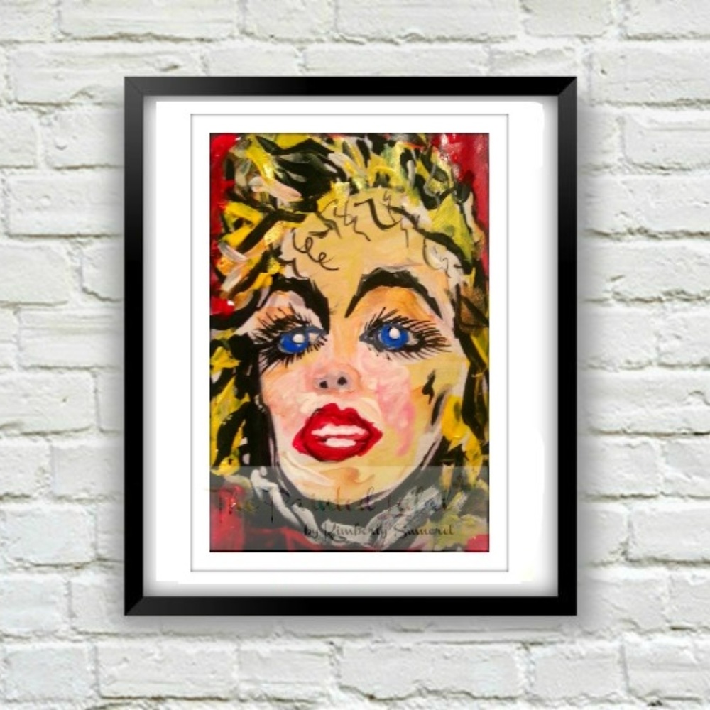 8 x 10 Marilyn Art Print Signed by Artist